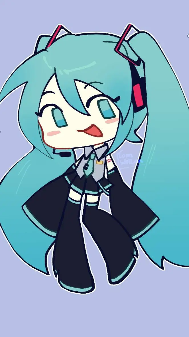 ai character: Miku!  background