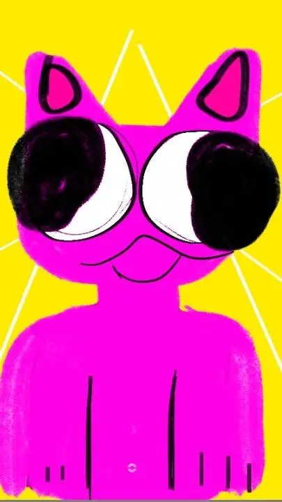 ai character: cat God  background