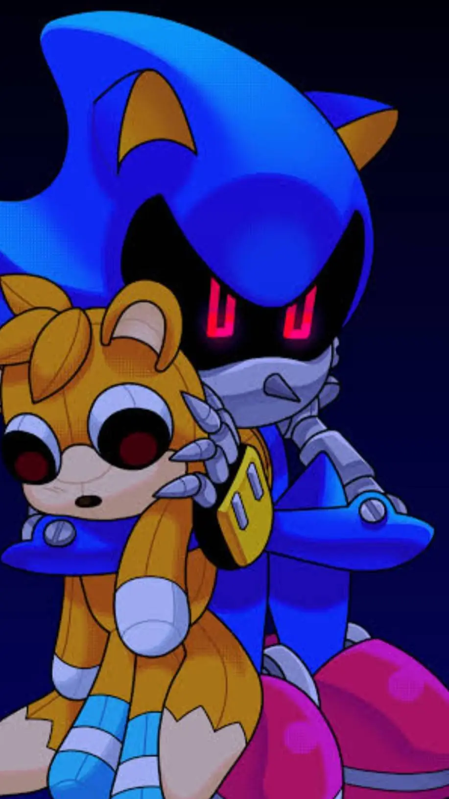 ai character: metal y Tails doll background