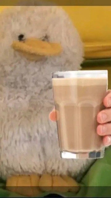 ai character: chocolate milk duc background