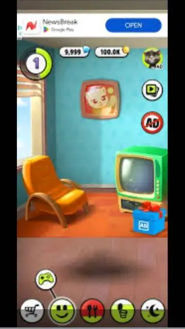 ai character: talking Tom  background