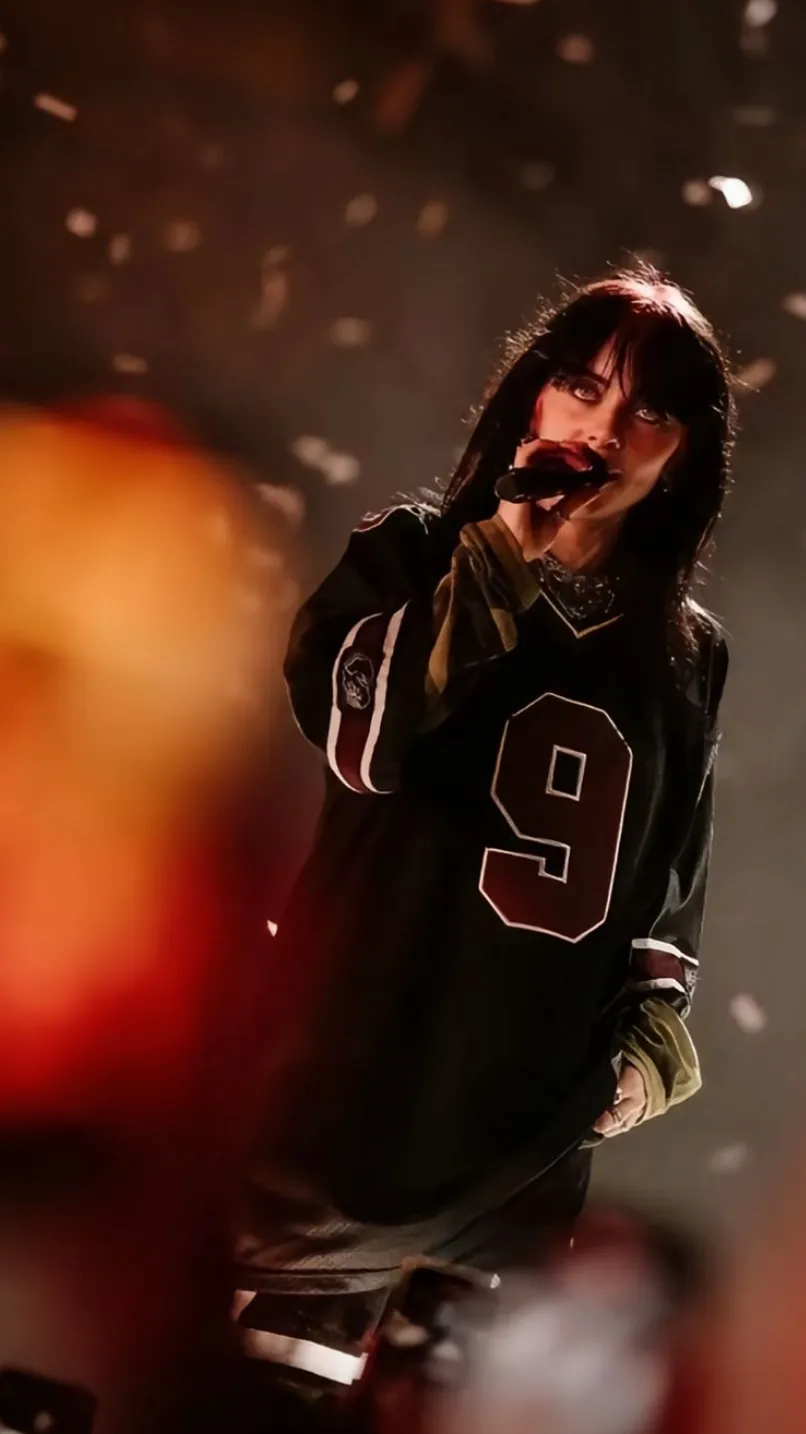 ai character: Billie Eilish ￼ background