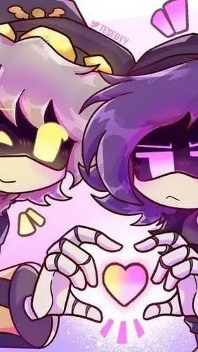 ai character: uzi x N  background