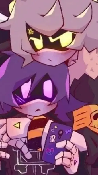 ai character: 💛N x Uzi💜 background