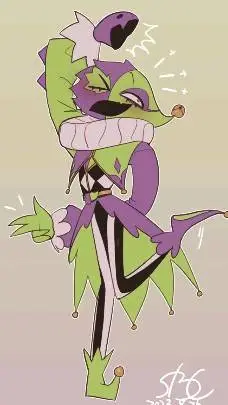 ai character: 💚💜bittergigle 💜💚 background