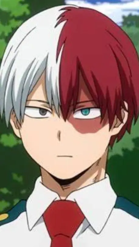 ai character: mha shoto kiss background