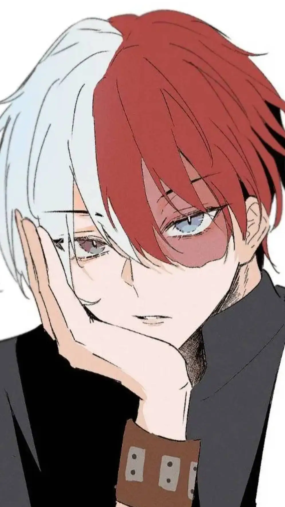 ai character: shoto todoroki  background