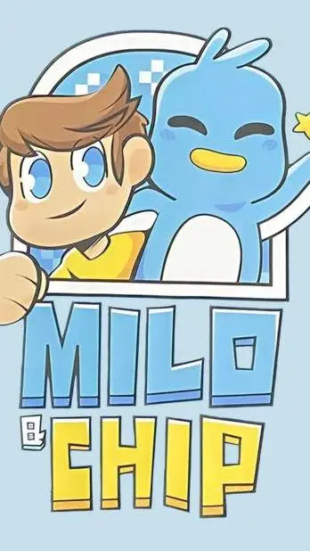 ai character: 🩵Milo and Chip🧡 2 background