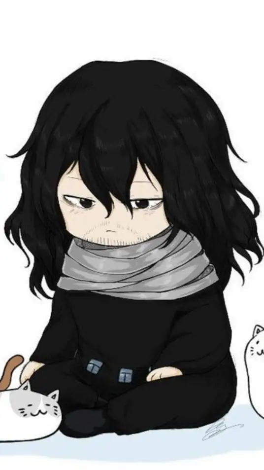 ai character: Aizawa and his cat background