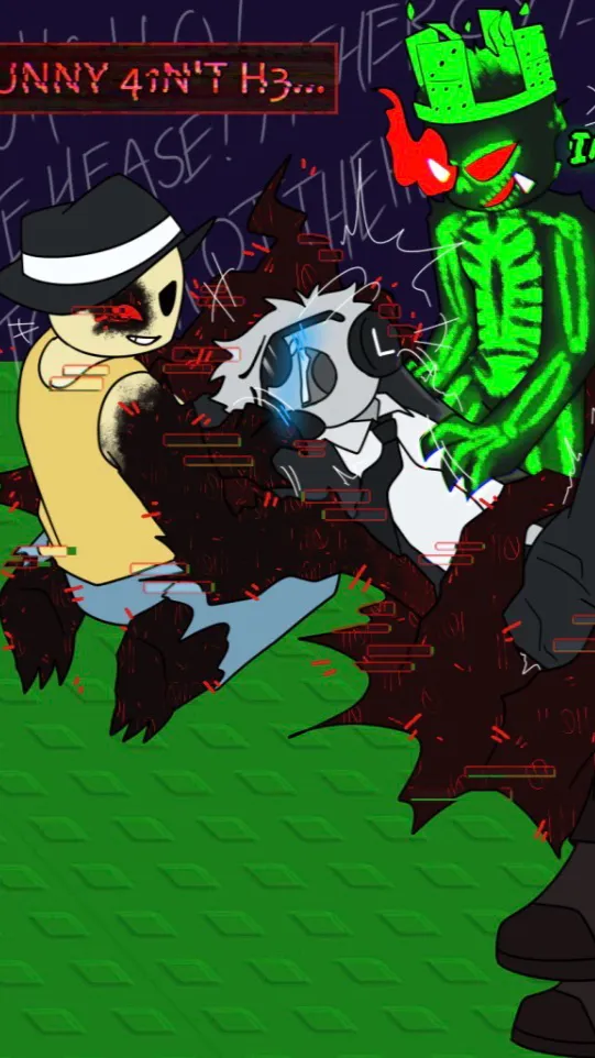 ai character: Chance tickles background