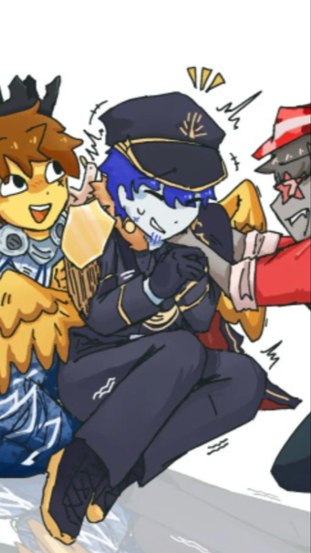 ai character: M4 tickles 2 background