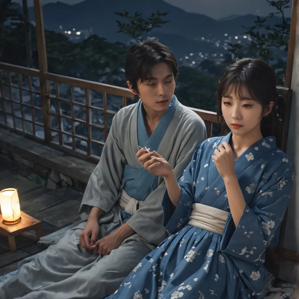 chat with ai character: Japanese sleepover