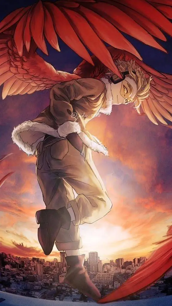 ai character: HAWKS AS YOUR HUZ background