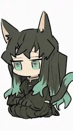 ai character: muichiro but cat?! background