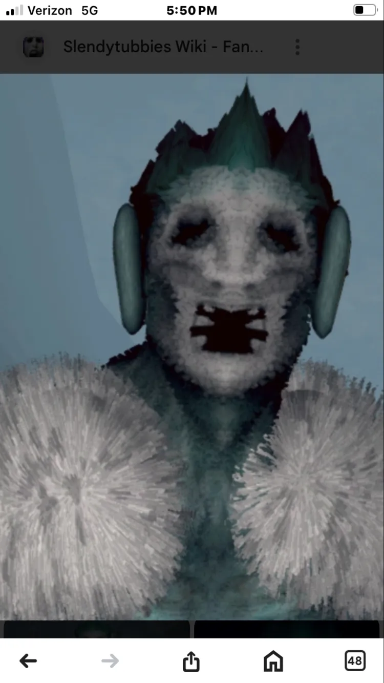 ai character: Yeti tubby background