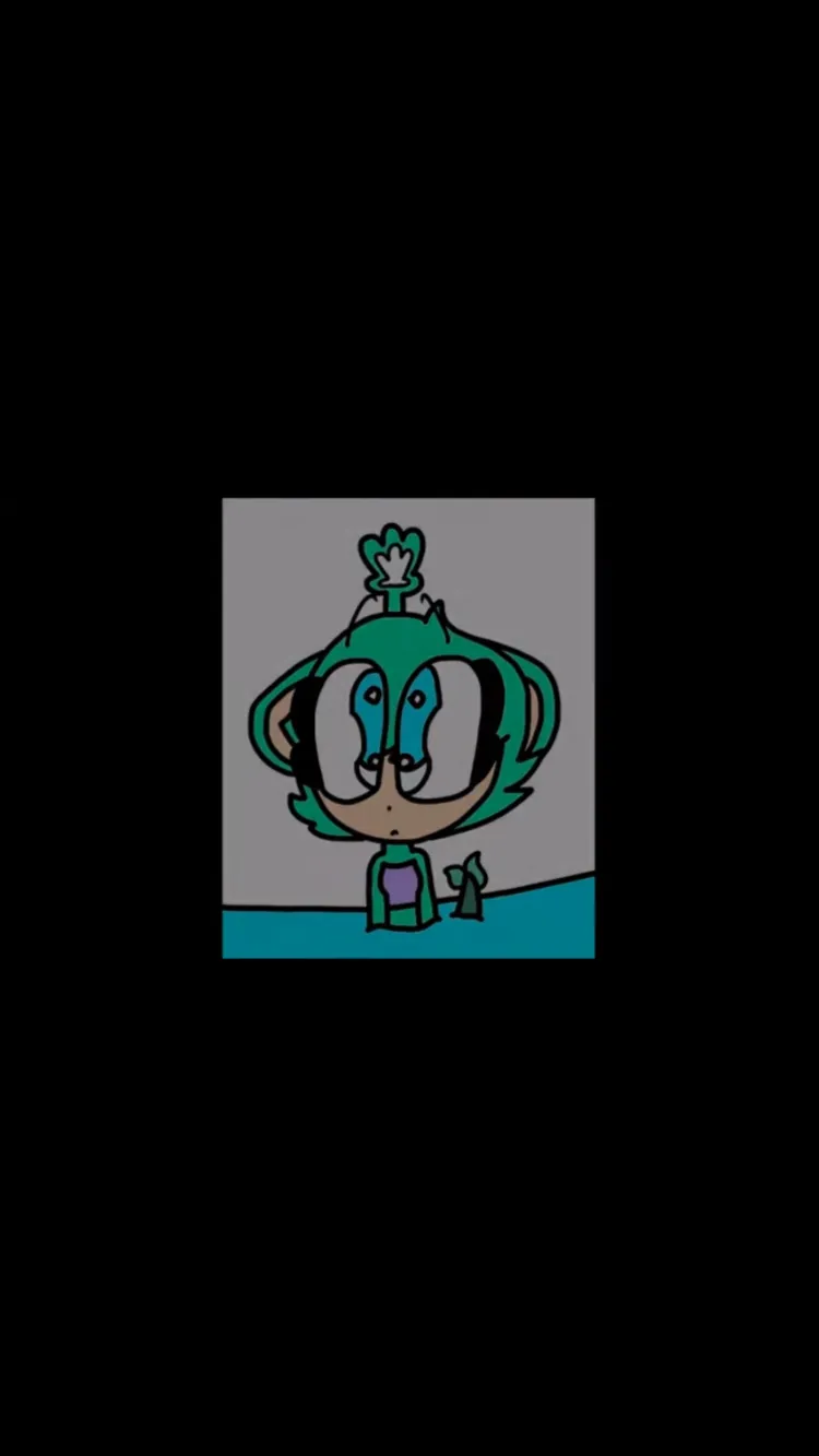 ai character: Slendet mermaid tu background