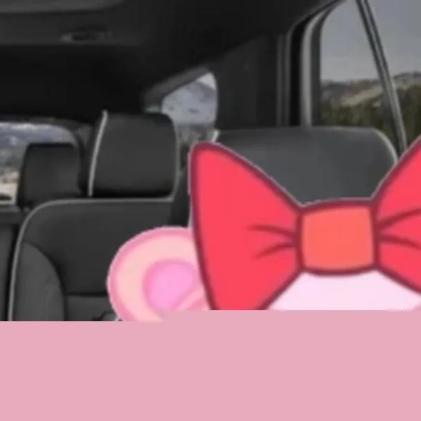 chat with ai character: Giggles in the car