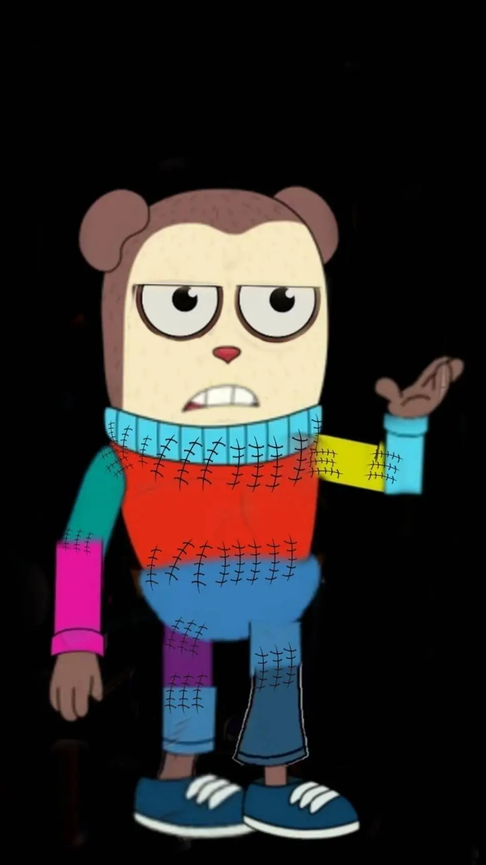 ai character: mystery Design pro background