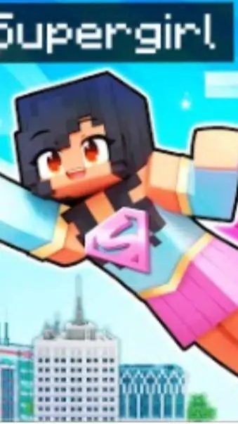 ai character:  Aphmau superhero background