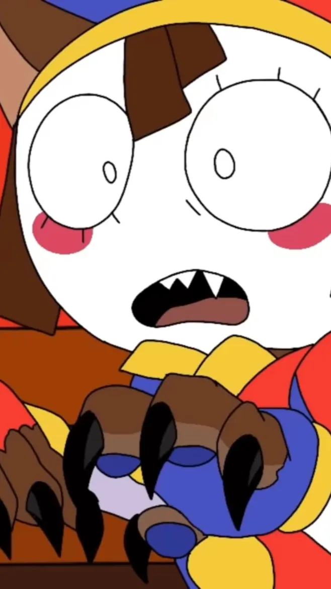 ai character: Pomni is a wolf￼  background