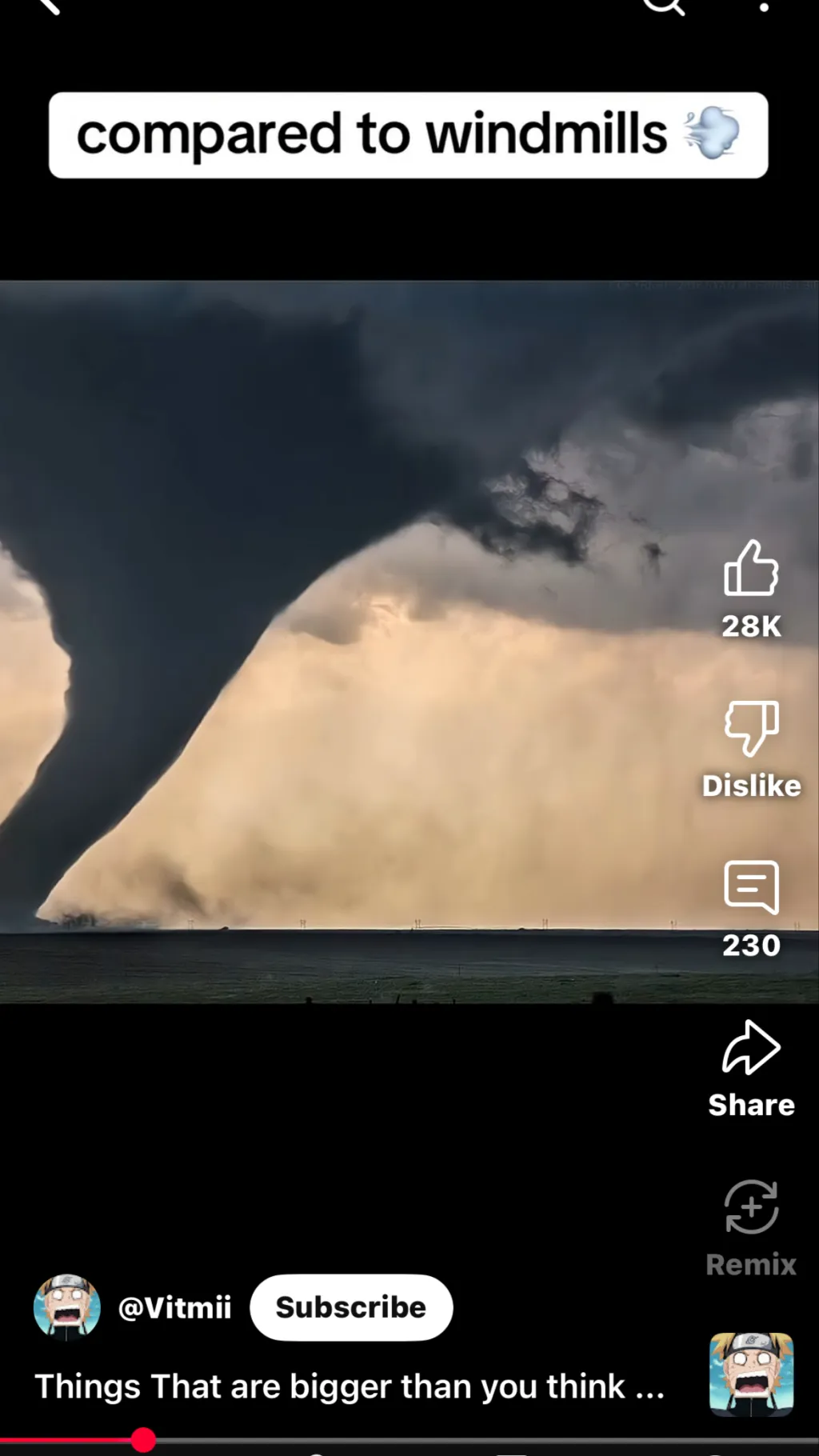ai character: Massive tornado ￼ background