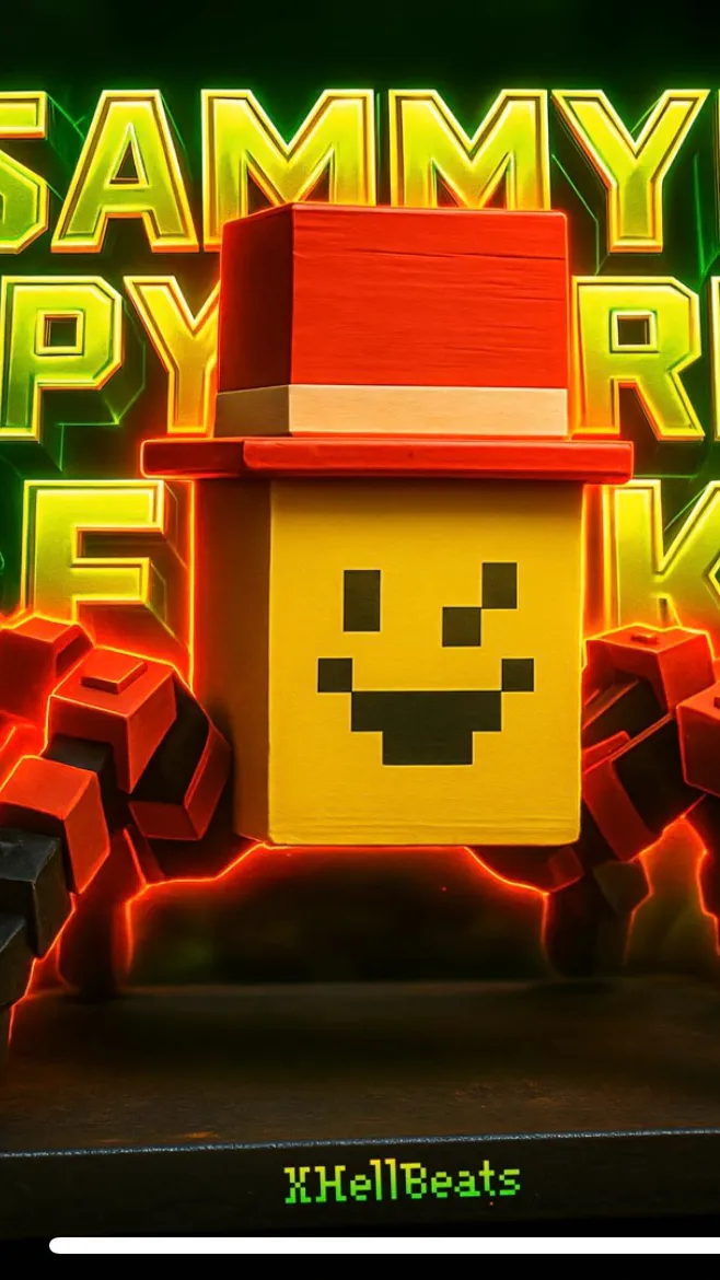 ai character: Sammyni spider￼ni background