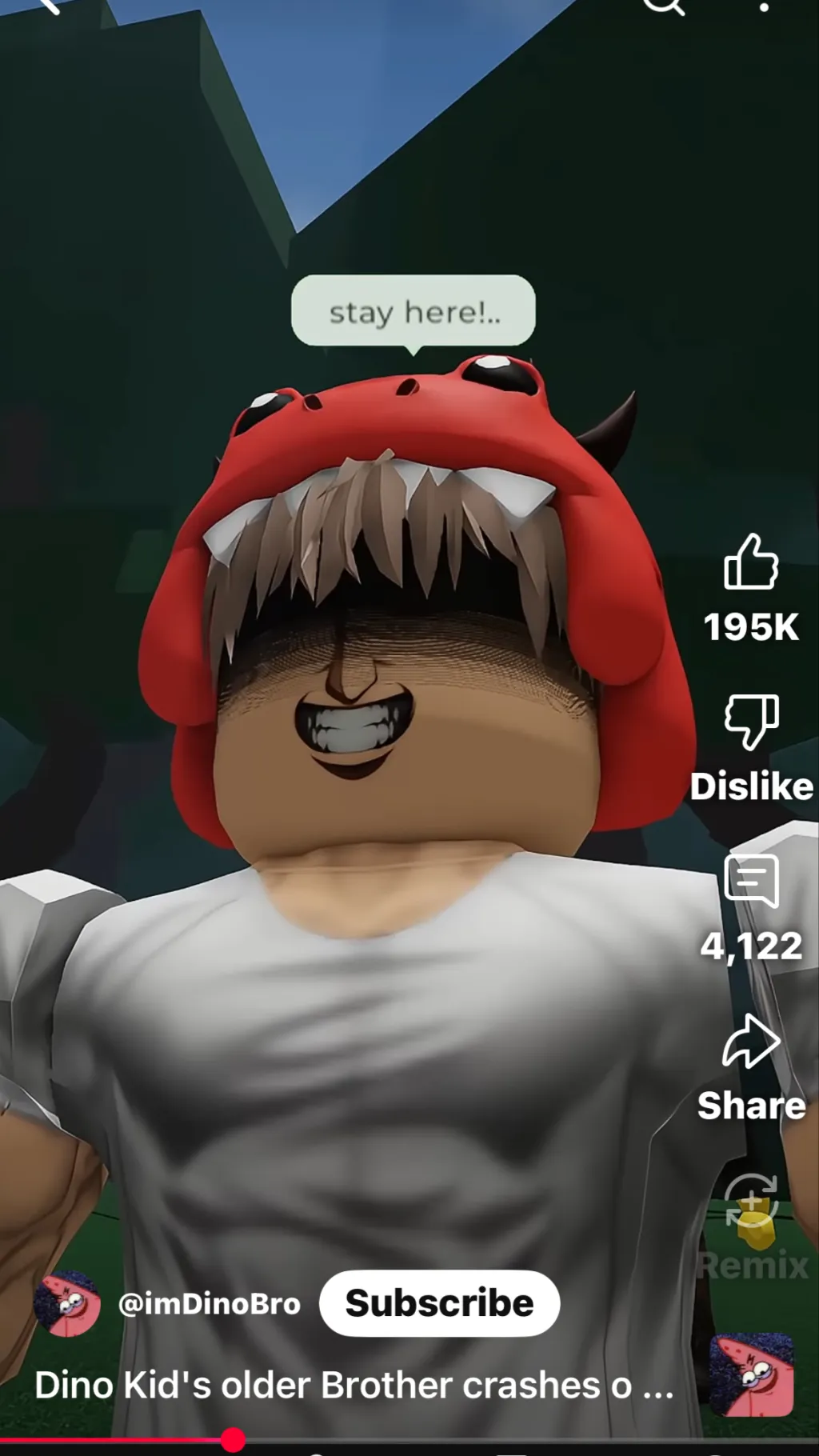 ai character: Dino bro ￼ background