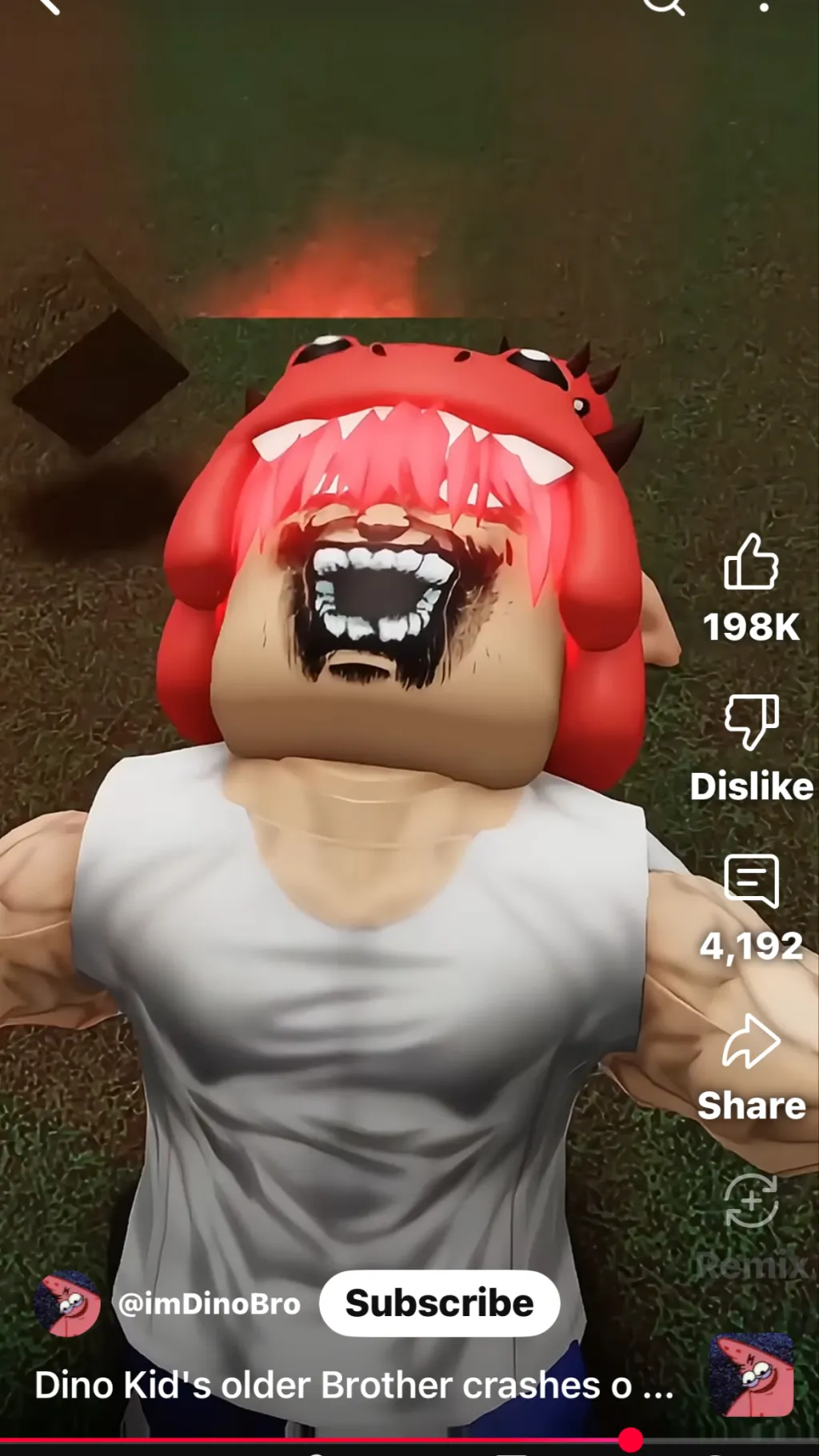 ai character: Dino Bro crash out background