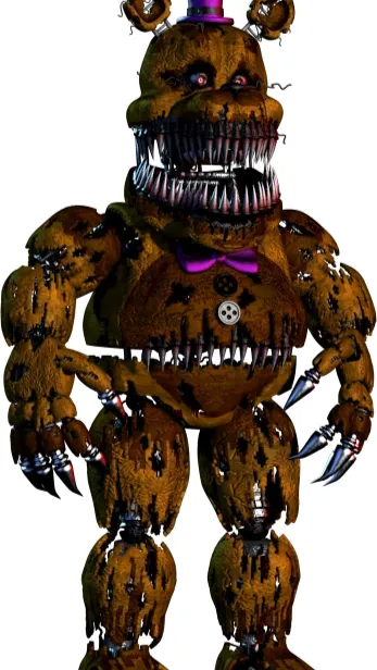 ai character: NightmareFredbear background