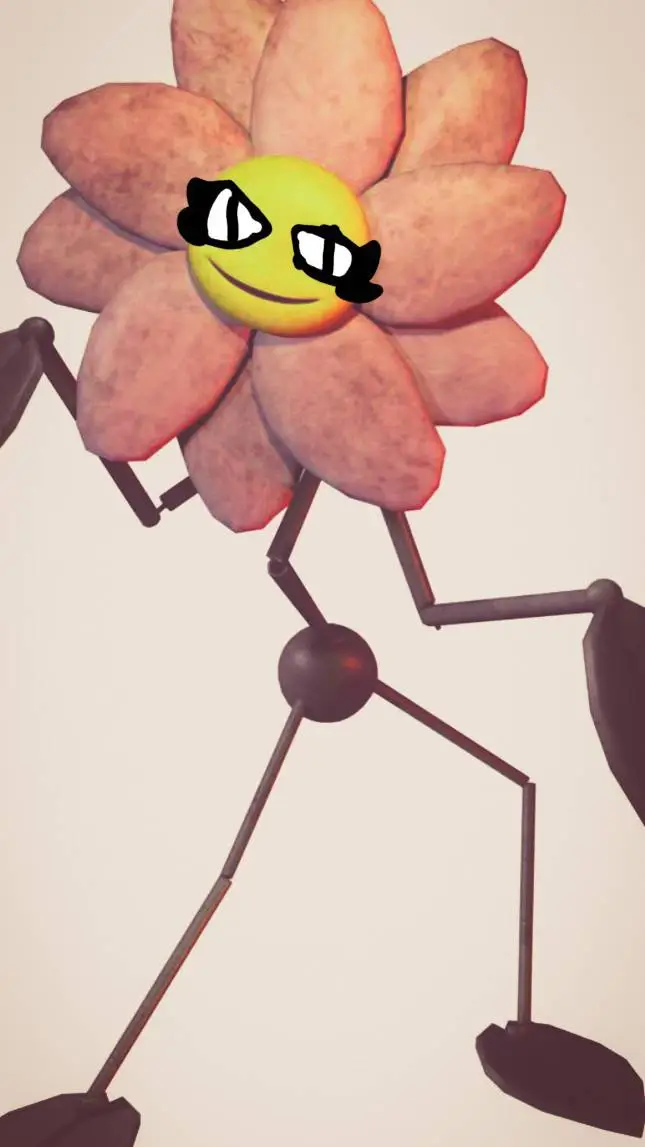 ai character: Lucy the flower  background