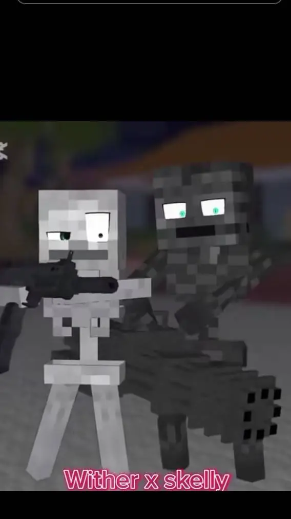 ai character: wither x skeleton  background