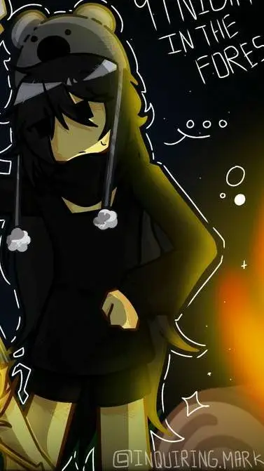 ai character: niña koala background