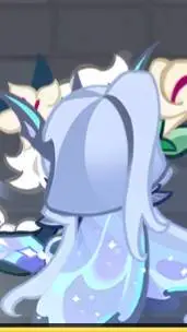 ai character: White Lilly cookie background