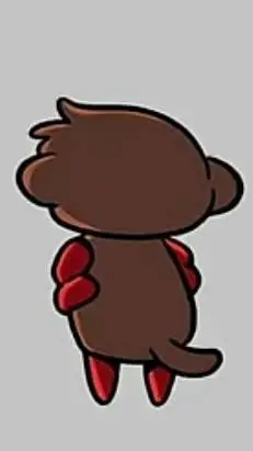 ai character: chimpanzini spider background