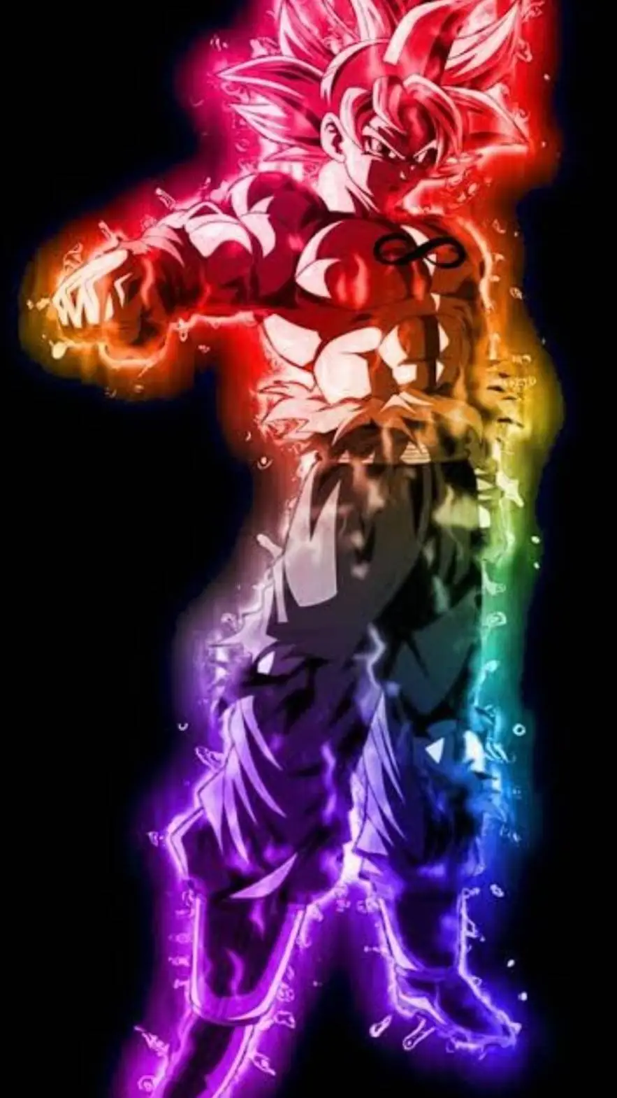 ai character: Goku Ultrainstinto background