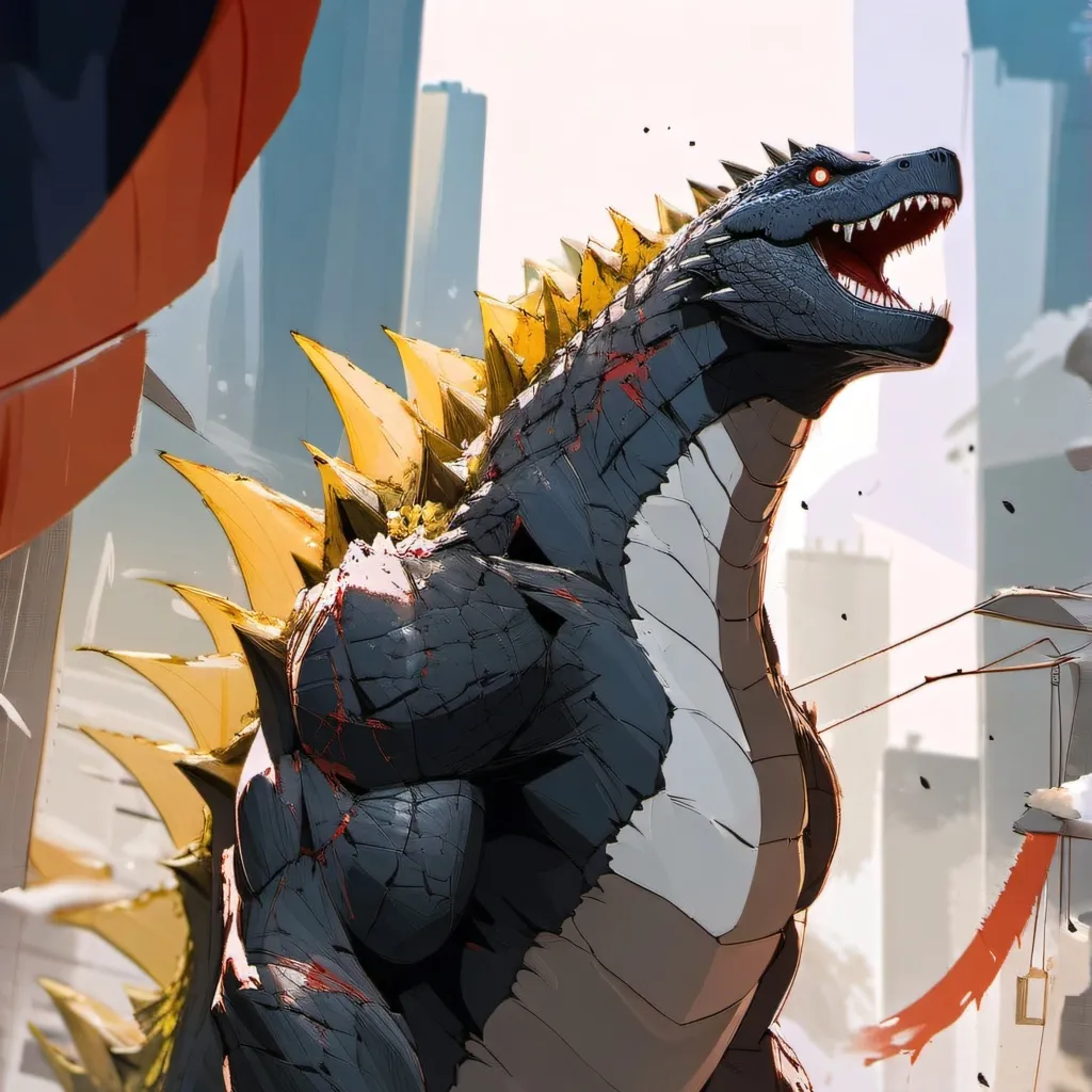 chat with ai character: evolved godzilla 