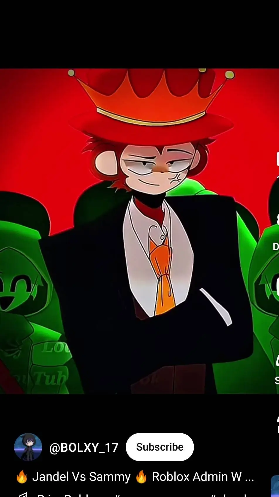 ai character: Jandel vs Sammmy background