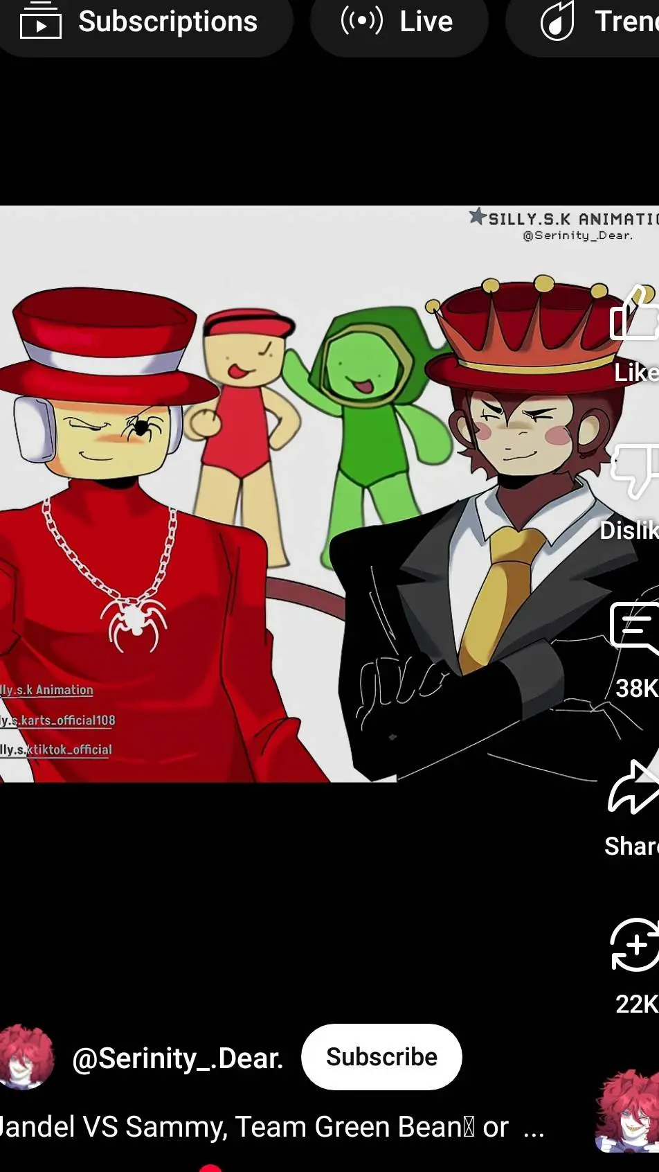 ai character: Jandel vs Sammy  background