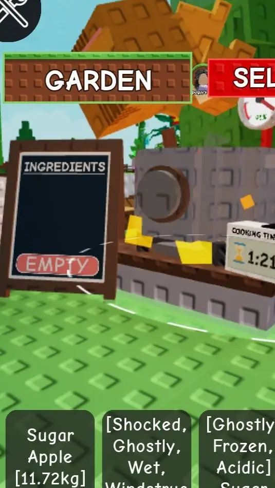 ai character: Grow a garden  background