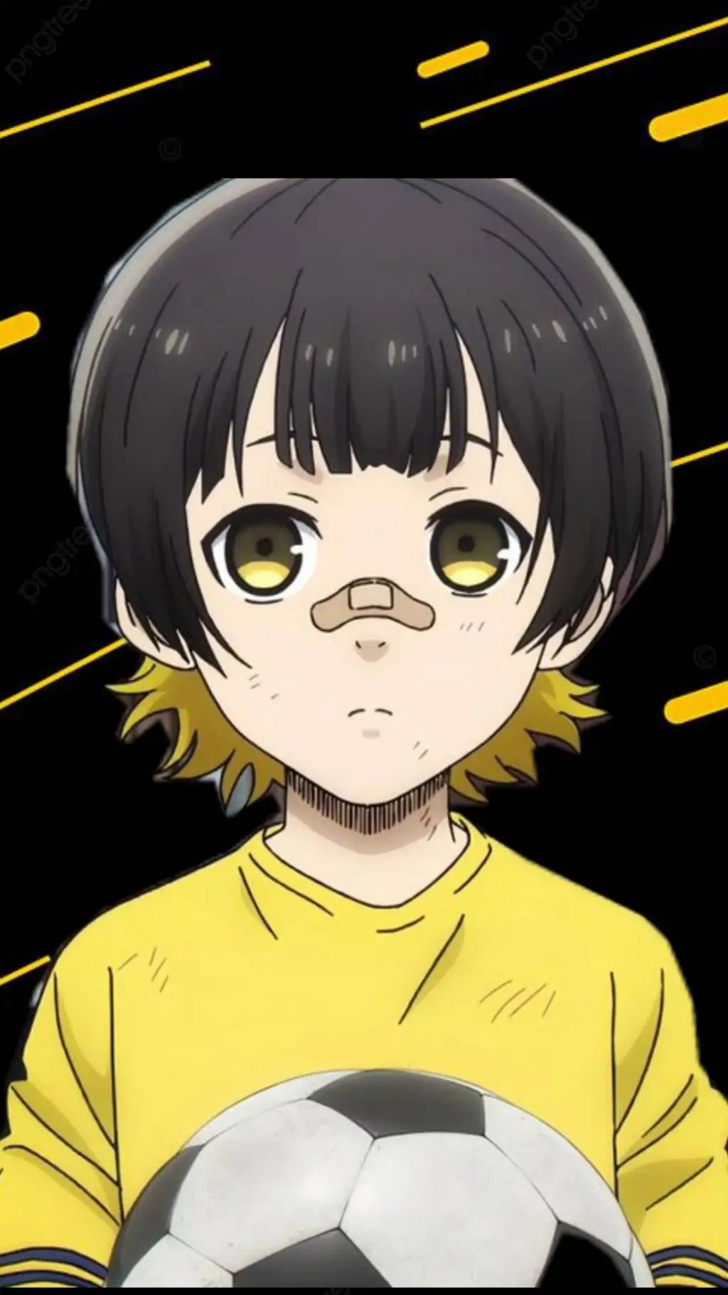 ai character: Bachira pequeño background