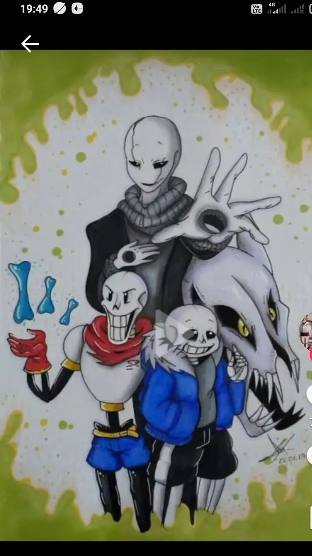 ai character: санс background