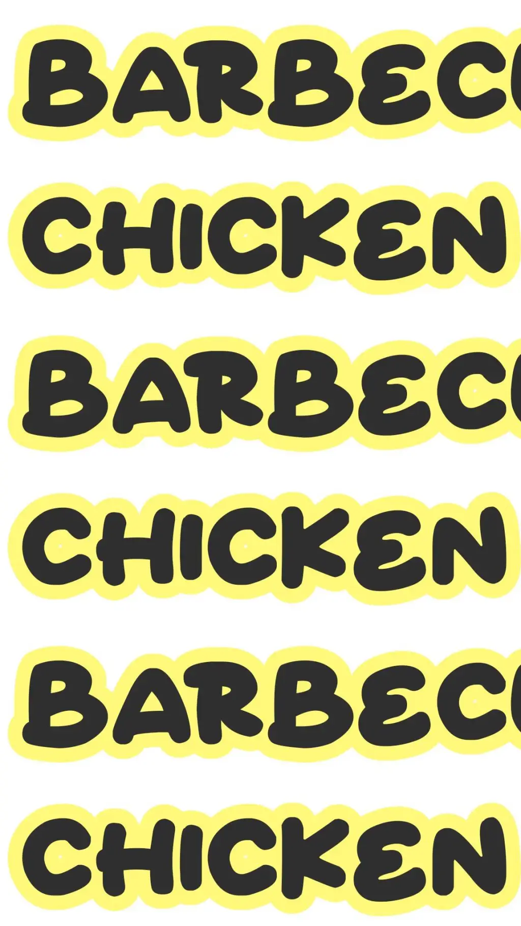 ai character: BARBECUE CHICKEN A background
