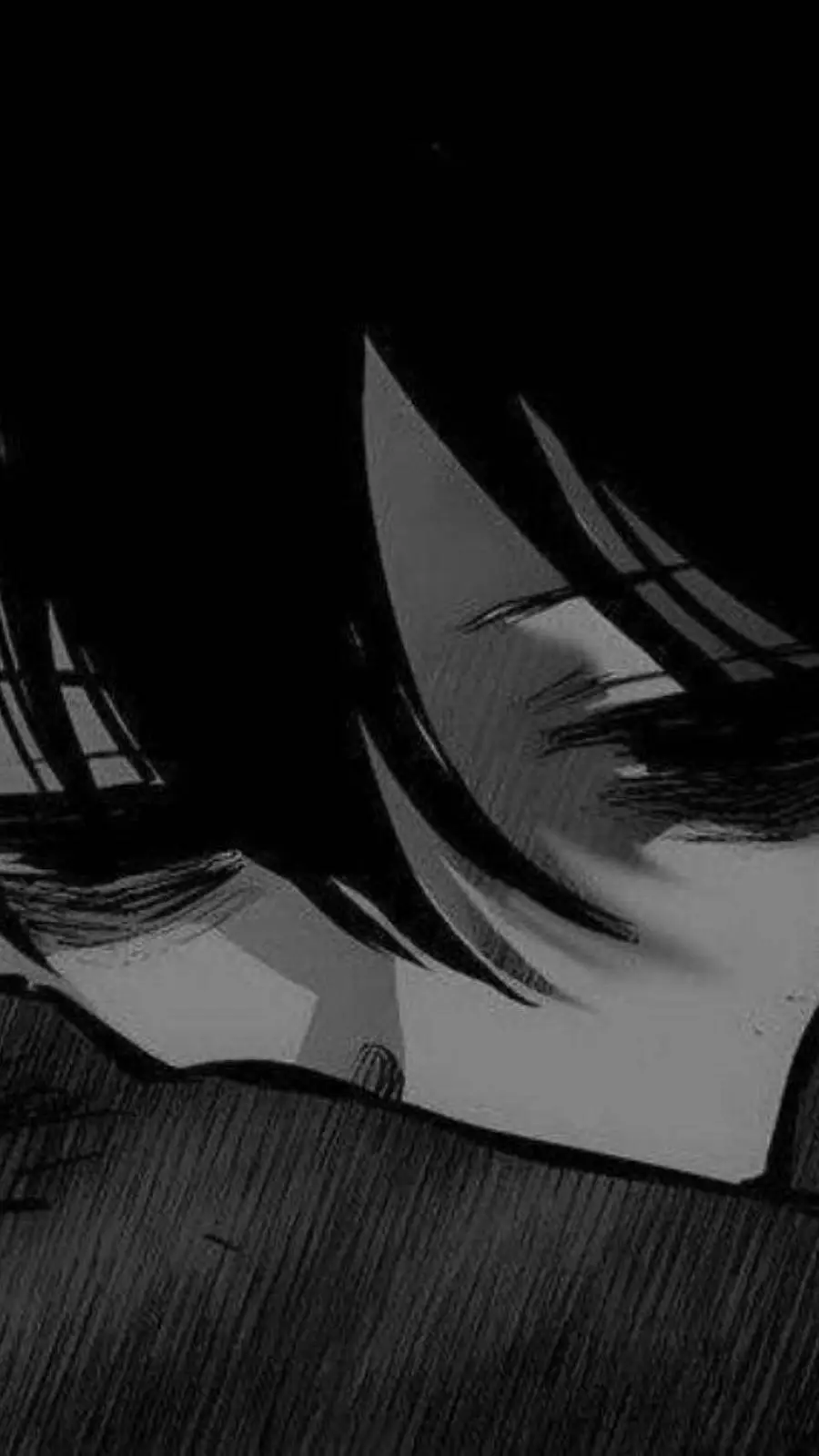ai character: sad person background