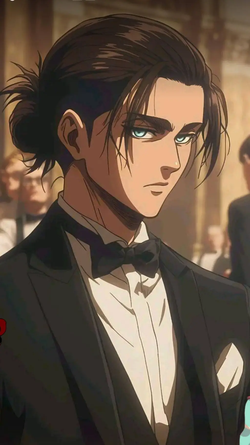 ai character: Eren Yeager SSGY background