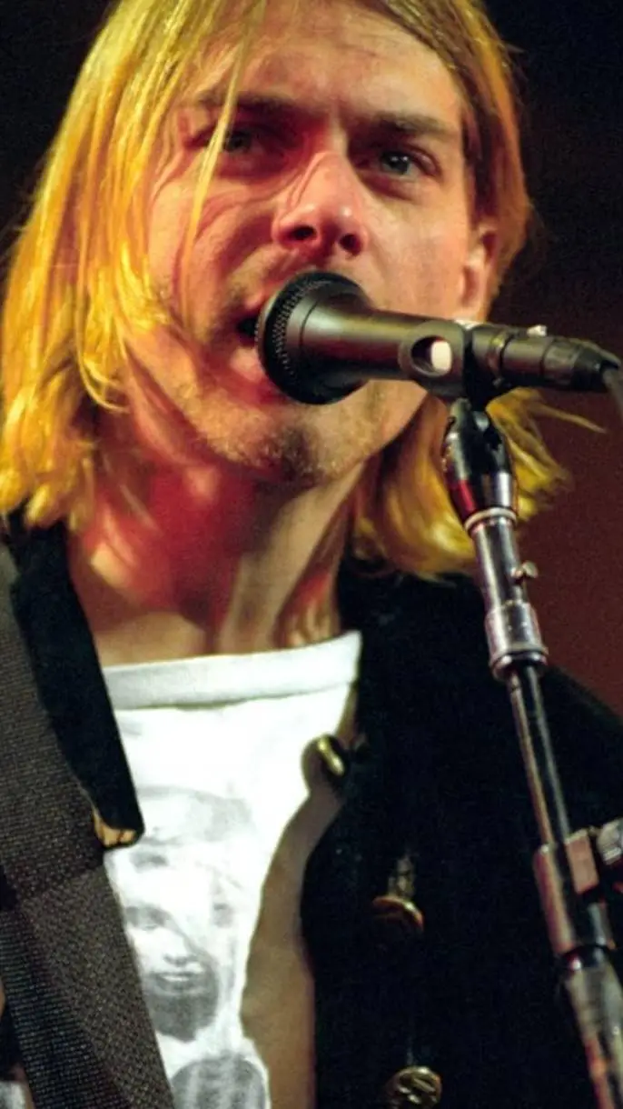 ai character: kurt Cobain  background