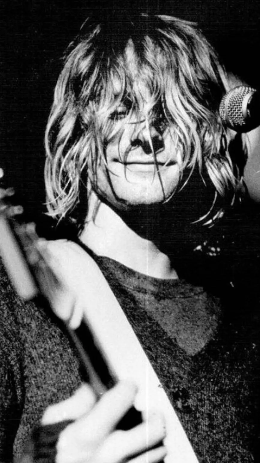 ai character: Kurt Cobain  background
