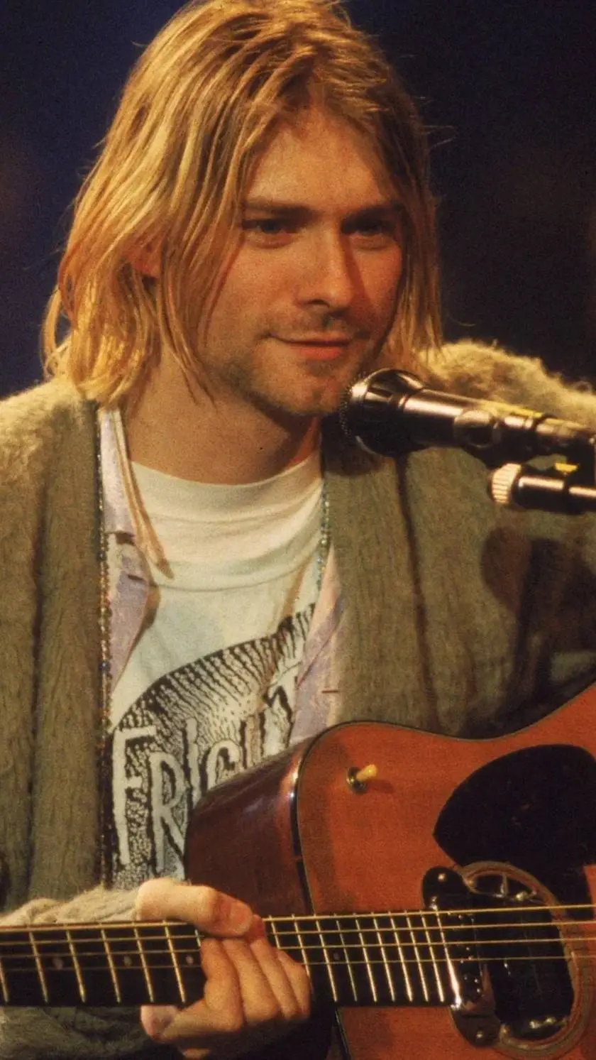 ai character: Kurt Cobain  background