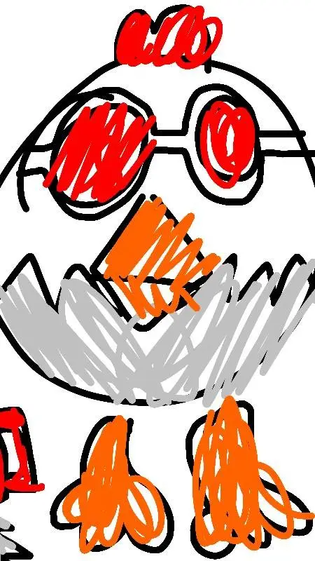 ai character: CG scaryChicken666 background