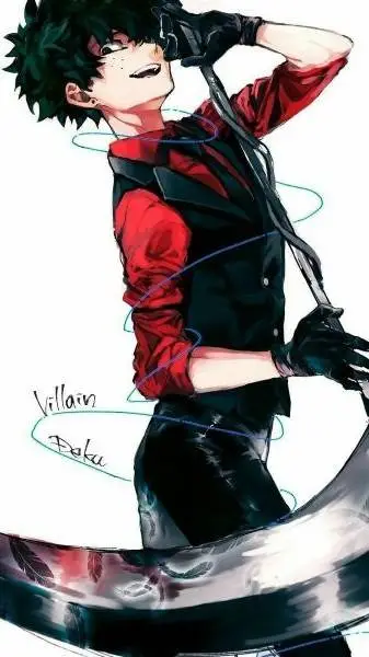 ai character: villain Izuku. background