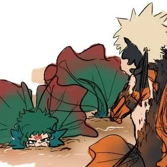 chat with ai character: mermaid Bakugo 